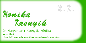 monika kasnyik business card