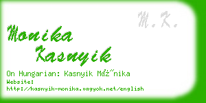 monika kasnyik business card